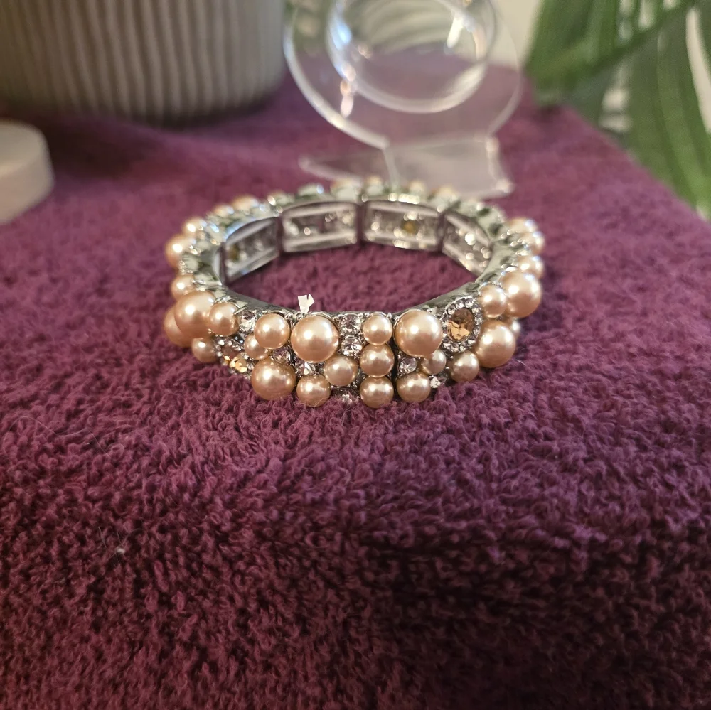 Charter Club Gold-Tone Pearl Necklace And Braclet Set - Picture 6 of 9